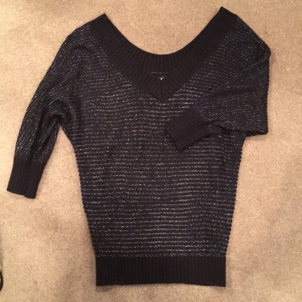 Express Swearer. Black with silver - sheer